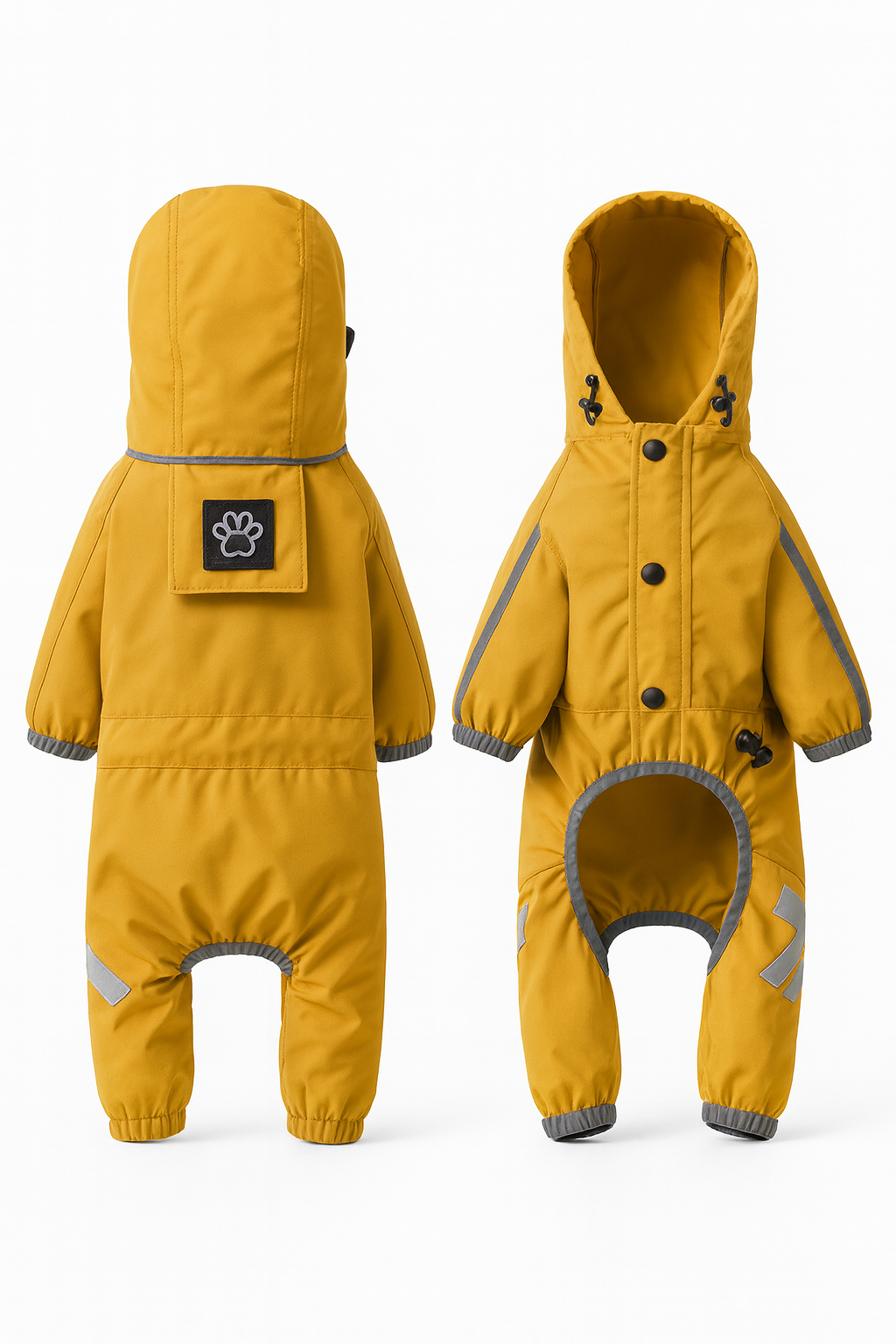 Waterproof Dog Raincoat with Hood & Reflective Strip - All-Weather Pet Protection