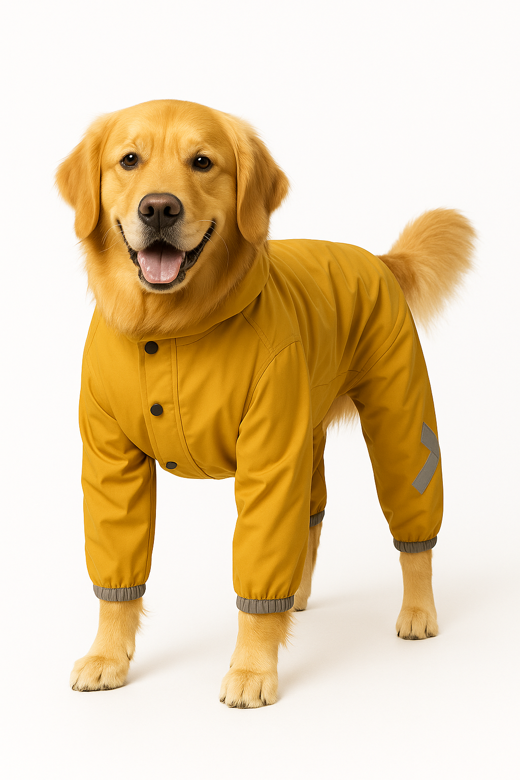Waterproof Dog Raincoat with Hood & Reflective Strip - All-Weather Pet Protection