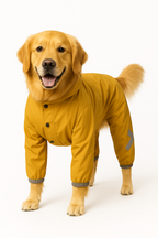 Waterproof Dog Raincoat with Hood & Reflective Strip - All-Weather Pet Protection